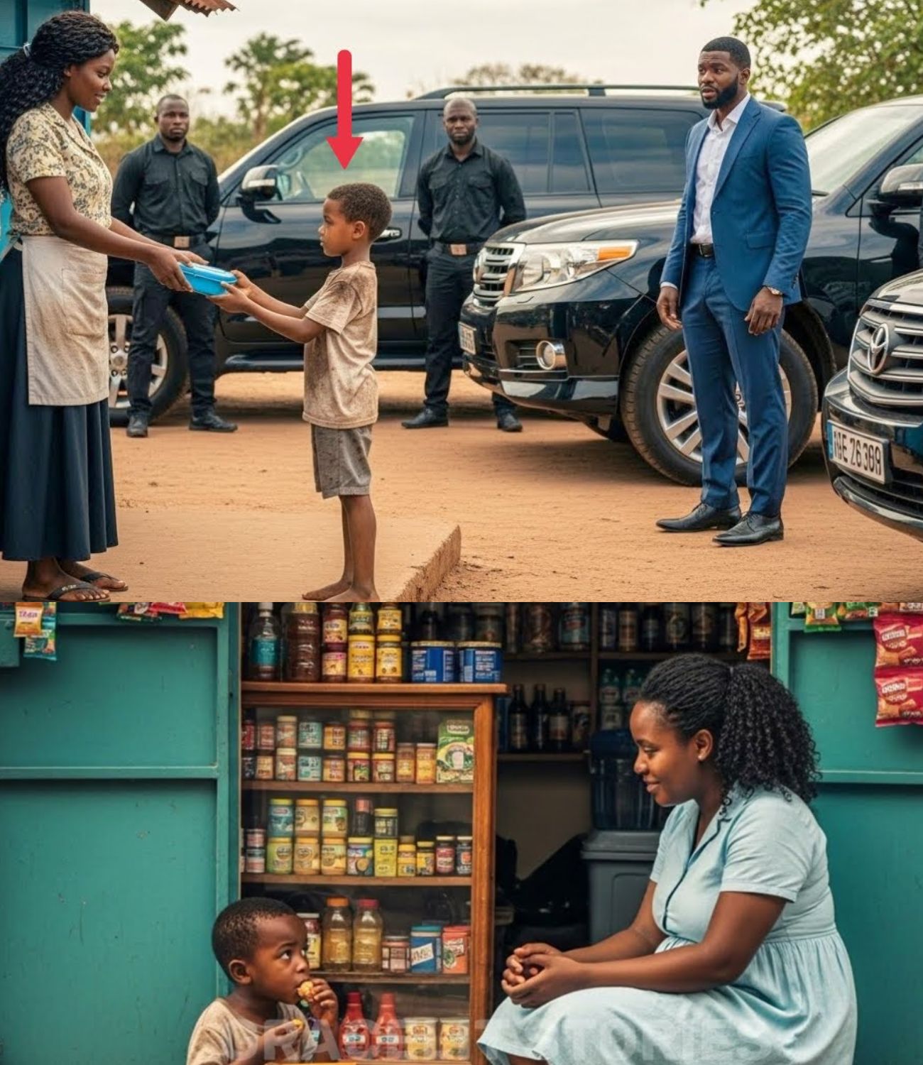 Uma senhora pobre alimentava um menino sem-abrigo todos os dias. Certo dia, apareceram-lhe quatro automรณveis de luxo ร sua procura.