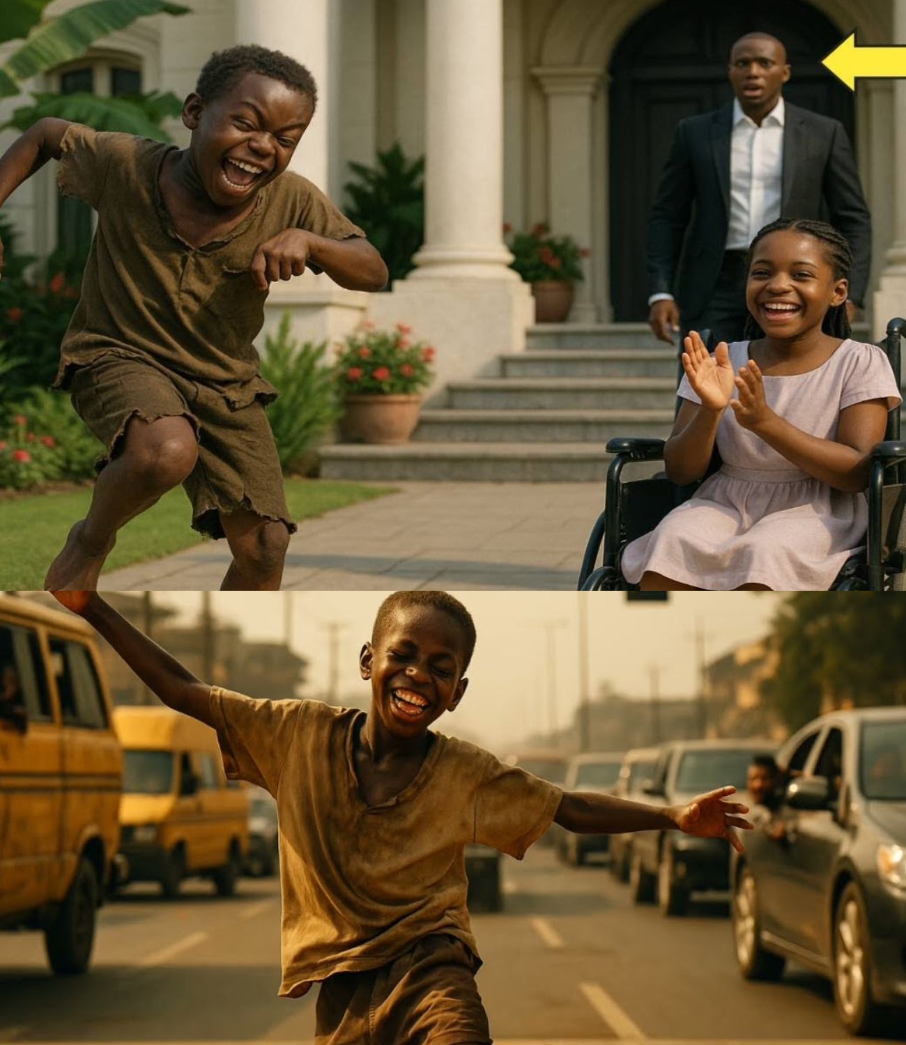 Bilionรกrio encontra rapaz sem-abrigo a danรงar para a sua filha paralรญticaโฆ O que acontece a seguir vai chocar-te!