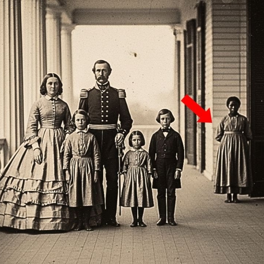 Especialistas ampliaram a foto de 1860 e viram o que a crianรงa escravizada escondia atrรกs das costas.