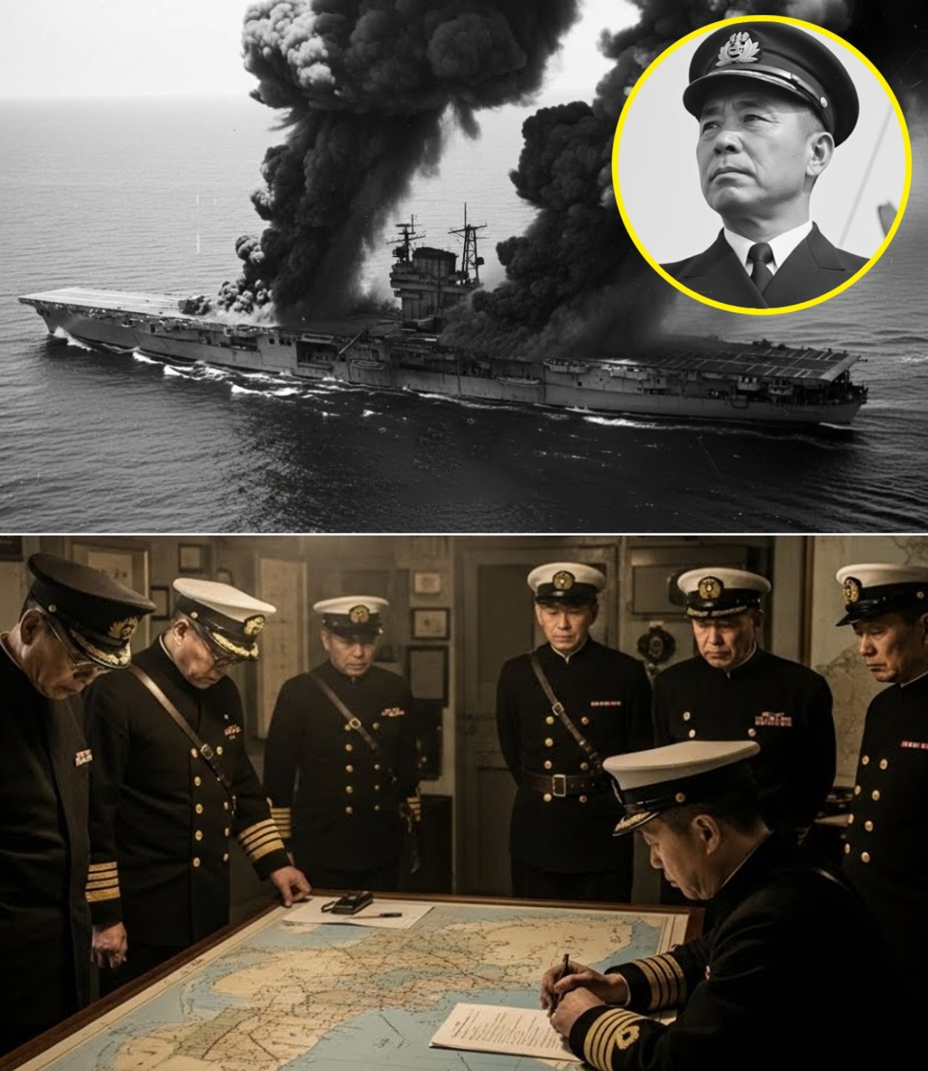 Foi isso que o alto comando japonês declarou quando percebeu que a Batalha de Midway estava perdida.